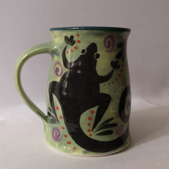 Unique and Fun Dream Lizards Studio Art Pottery Coffee Tea Mug, Laura Taylor - Picture 4 of 7